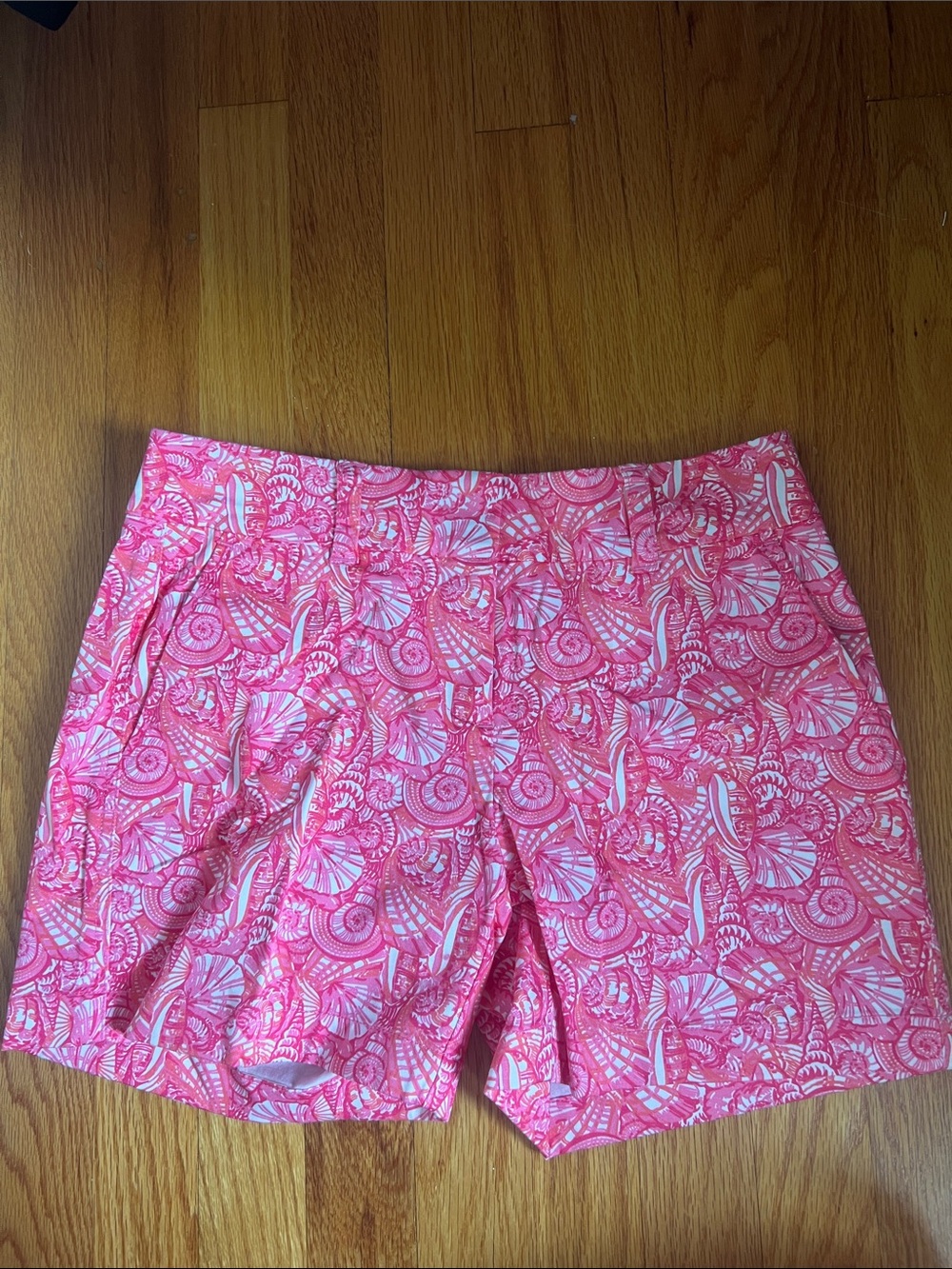 Vineyard Vines Pink Shell-Print Cotton Shorts